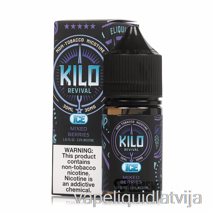 Ledus Jauktas Ogas - Kilo Revival Salts - 30ml 30mg Vape šķidrums